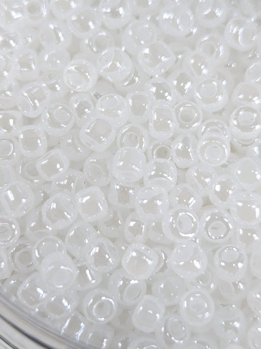 8230SB Opaque White  8/0 Round Japanese Seed Beads (15g pkg)