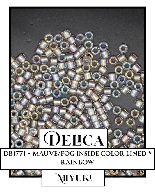 DB1771-Miyuki Delica 11/0:Mauve/Fog ICL*/R (7 gram pkg ~1400 Pcs)