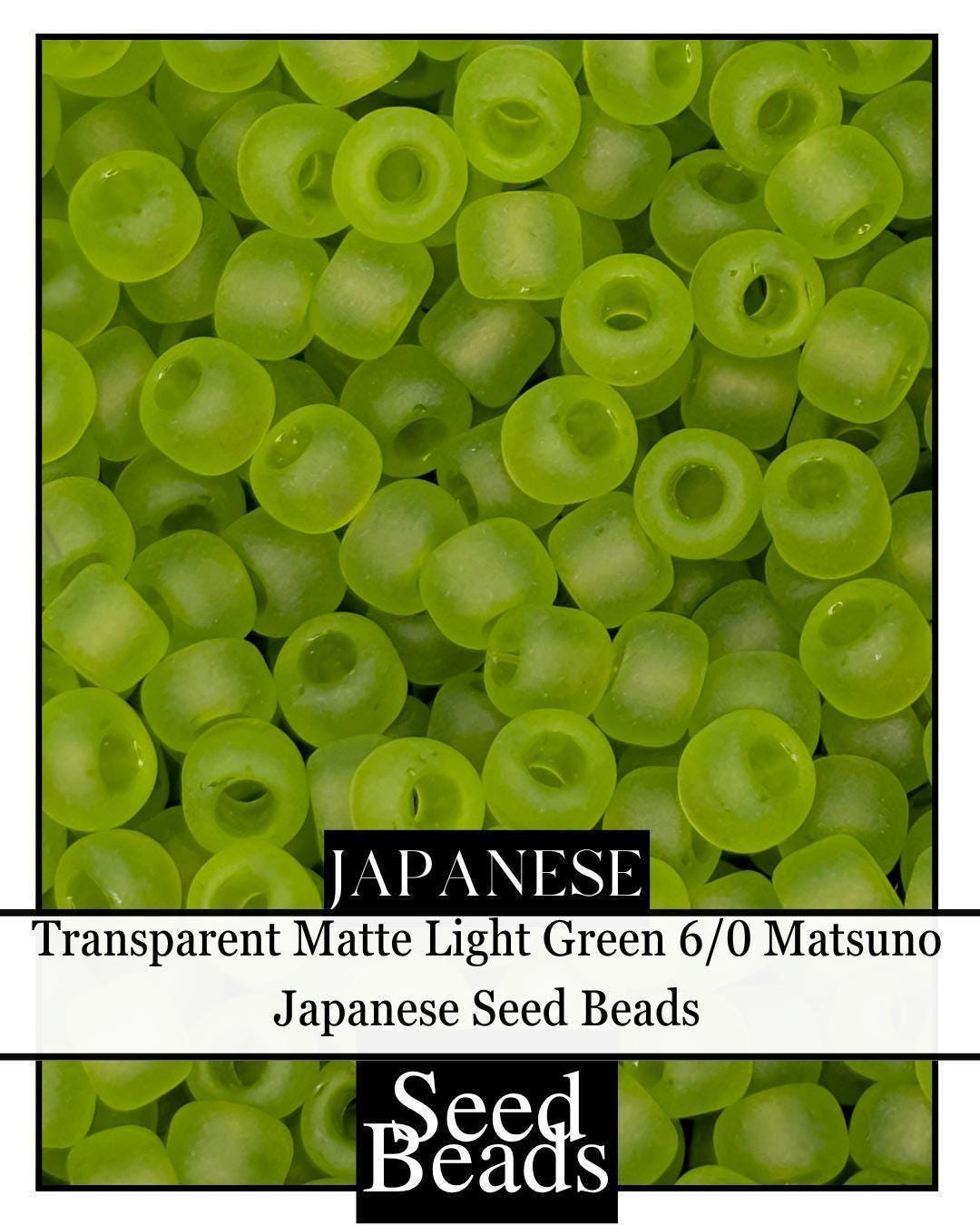 5593SB Transparent Matte Light Green 6/0 (15g Pkg)