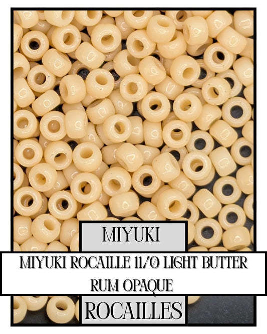11-0493 Miyuki Rocailles 11/0 | Light Butter Rum Opaque20g