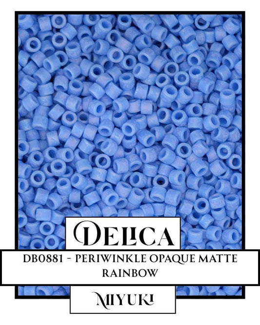 DB0881-Miyuki Delica 11/0:Periwinkle O/MA/R (7 gram pkg ~1400 Pcs)