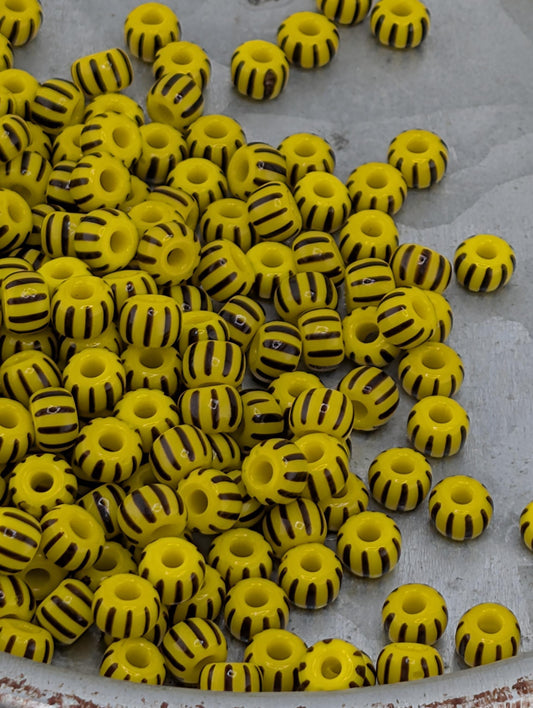 Yellow & Brown | Preciosa Ornela Seed Beads | Size 8/0 | 15g Pkg ~630 pcs