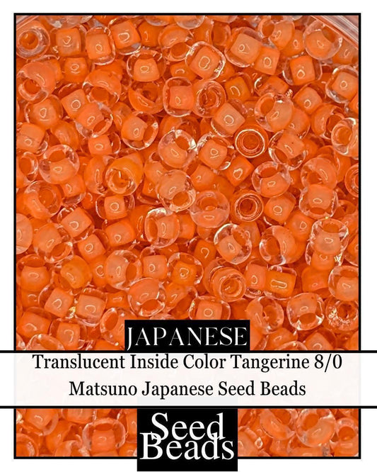 8290SB Translucent Inside Color Tangerine 8/0 (15g pkg)