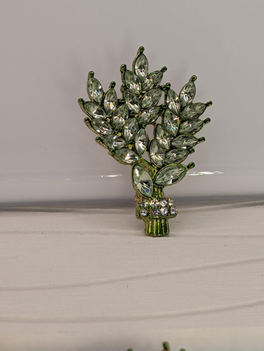 Light Green Bamboo  Brooch