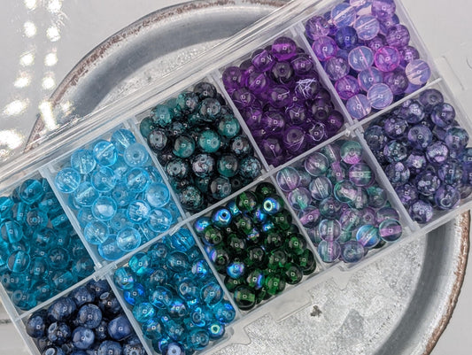 6mm Czech Glass Druk Bead Set