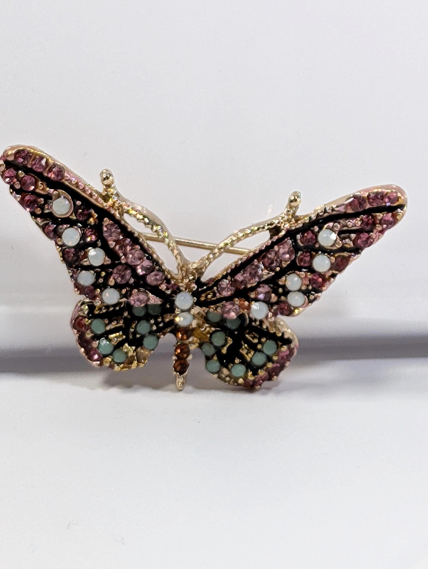 Gold Pink Mint  for DIY Bag Charm Pin Accessory or Pendant Brooch