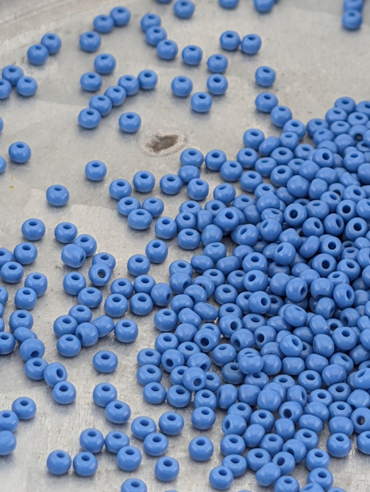 Opaque Denim Blue | Preciosa Ornela Seed Beads | Size 11/0 | 15g Pkg ~630 pcs