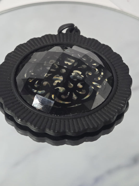 bold Goth vintage style black Pendant