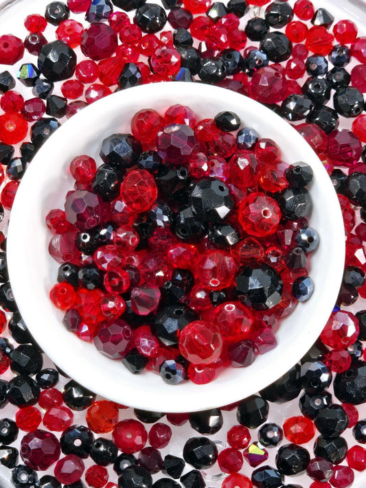 Learise Exclusive "Midnight Flame" Glass Bead Soup Mix (30g Pkg)