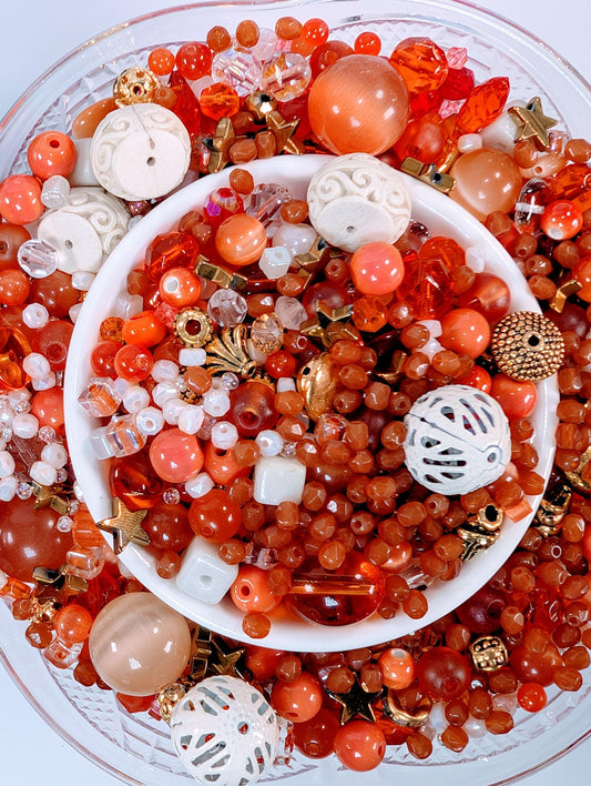 Learise Exclusive "Orange Cream" Glass Bead Soup Mix (30g Pkg)