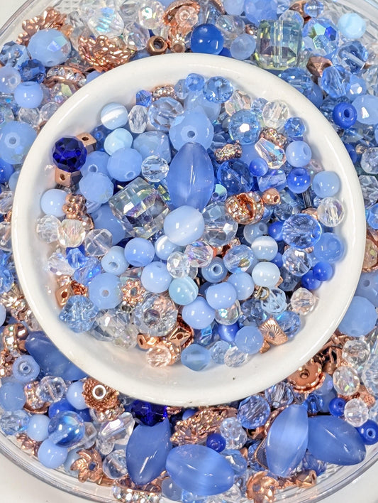 Learise Exclusive "Oxidized Ocean" Glass Bead Soup Mix (30g Pkg)