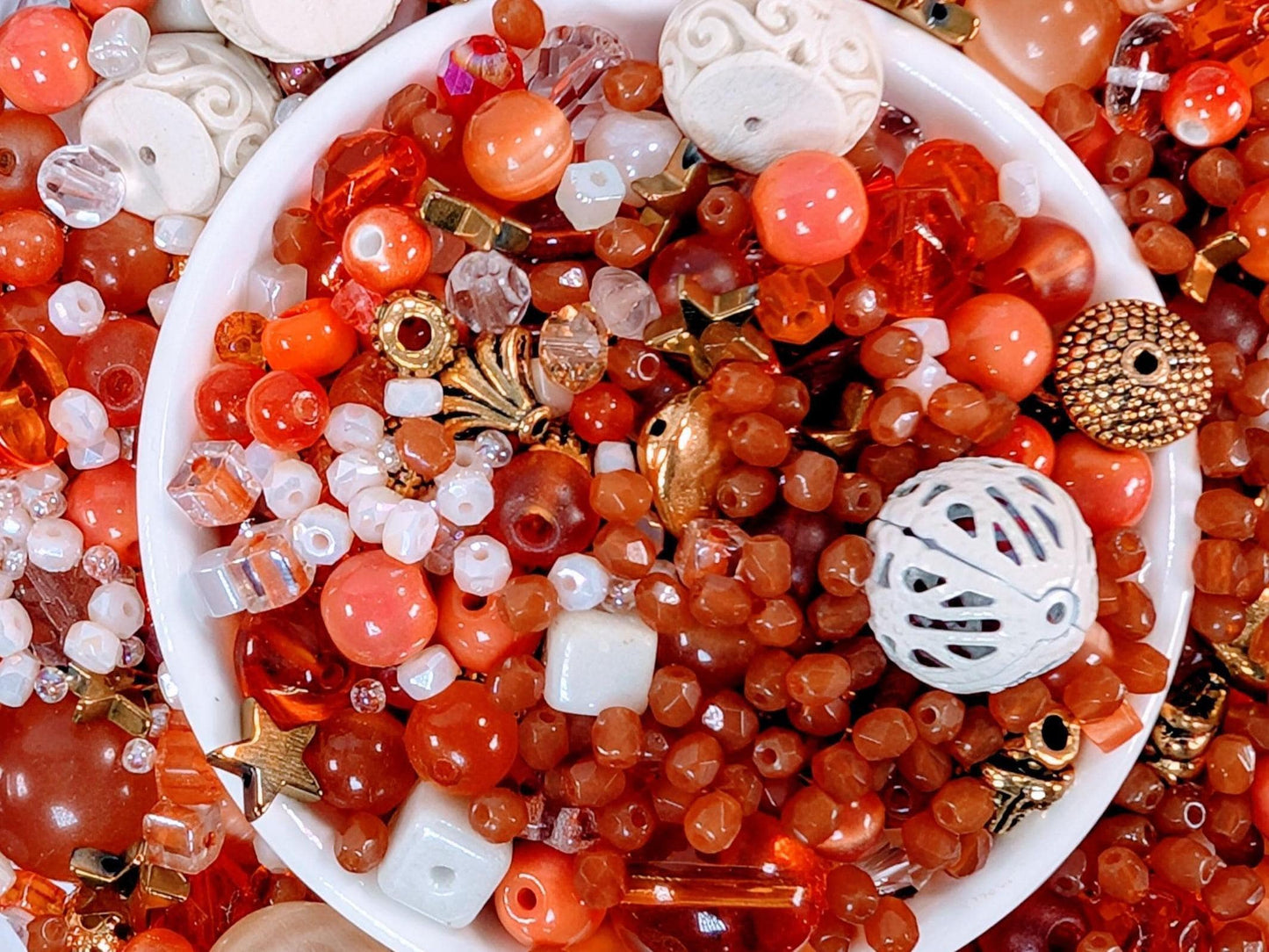 Learise Exclusive "Orange Cream" Glass Bead Soup Mix (30g Pkg)