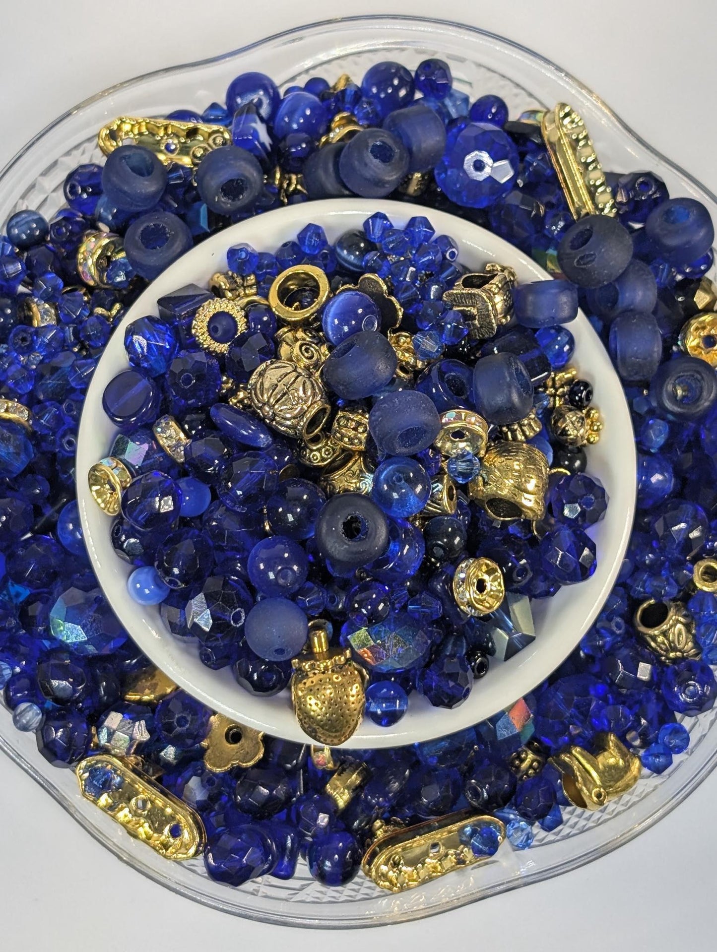 Learise Exclusive "Royally Blue" Glass Bead Soup Mix (30g Pkg)