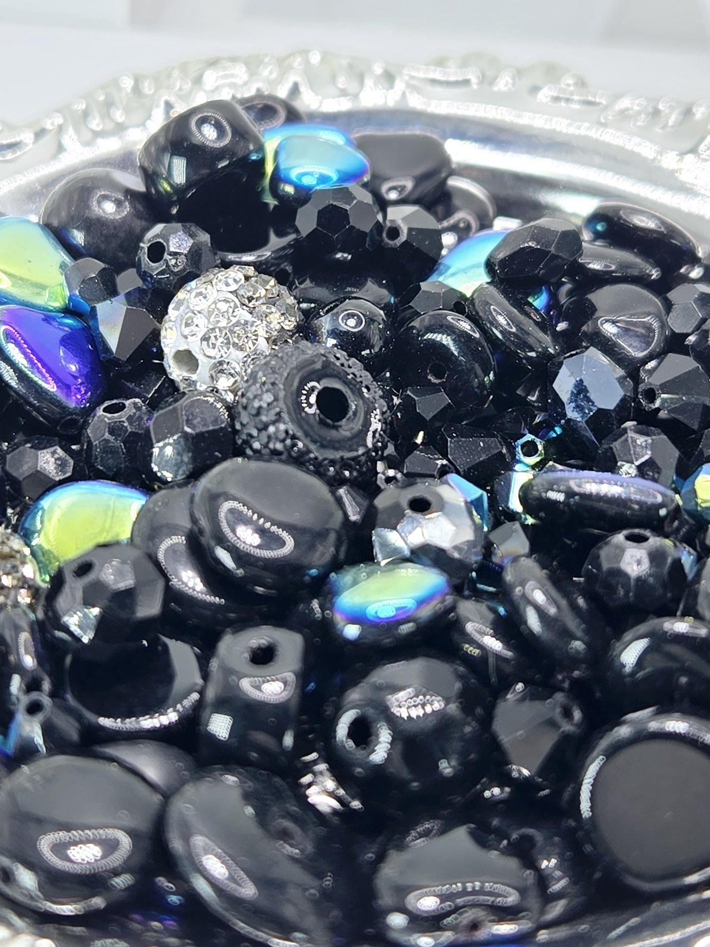 Learise Exclusive "Little Black Dress" Glass Bead Soup Mix (30g Pkg)