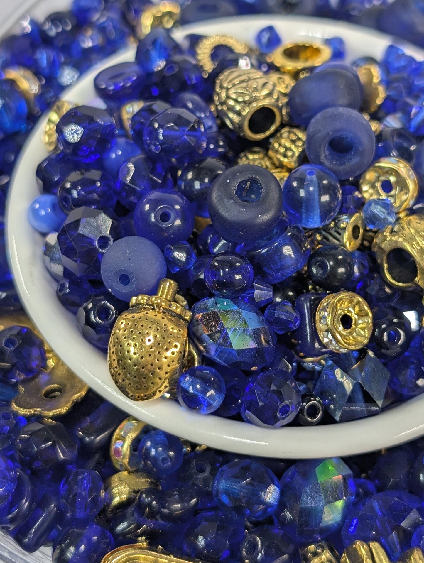 Learise Exclusive "Royally Blue" Glass Bead Soup Mix (30g Pkg)