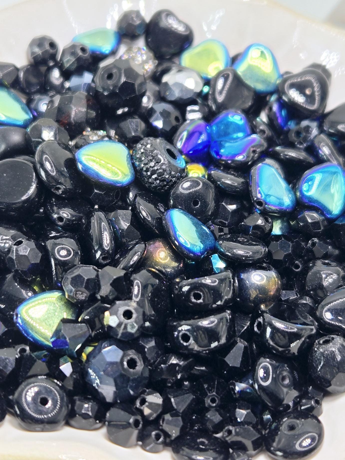 Learise Exclusive "Little Black Dress" Glass Bead Soup Mix (30g Pkg)