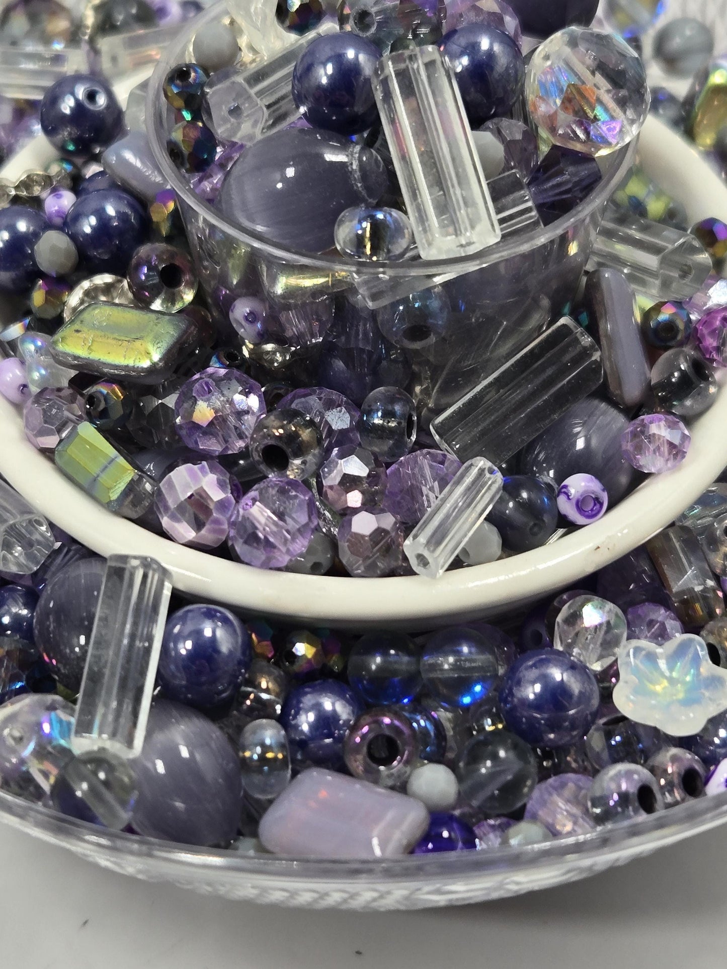 Learise Exclusive "Lilacs on Ice" Glass Bead Soup Mix (30g Pkg)