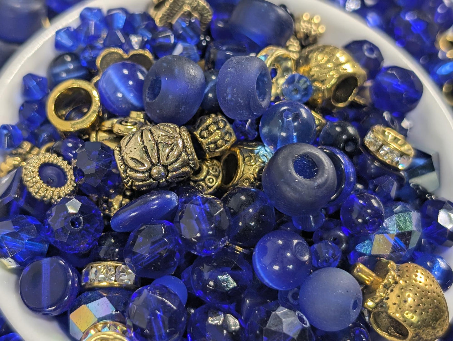 Learise Exclusive "Royally Blue" Glass Bead Soup Mix (30g Pkg)