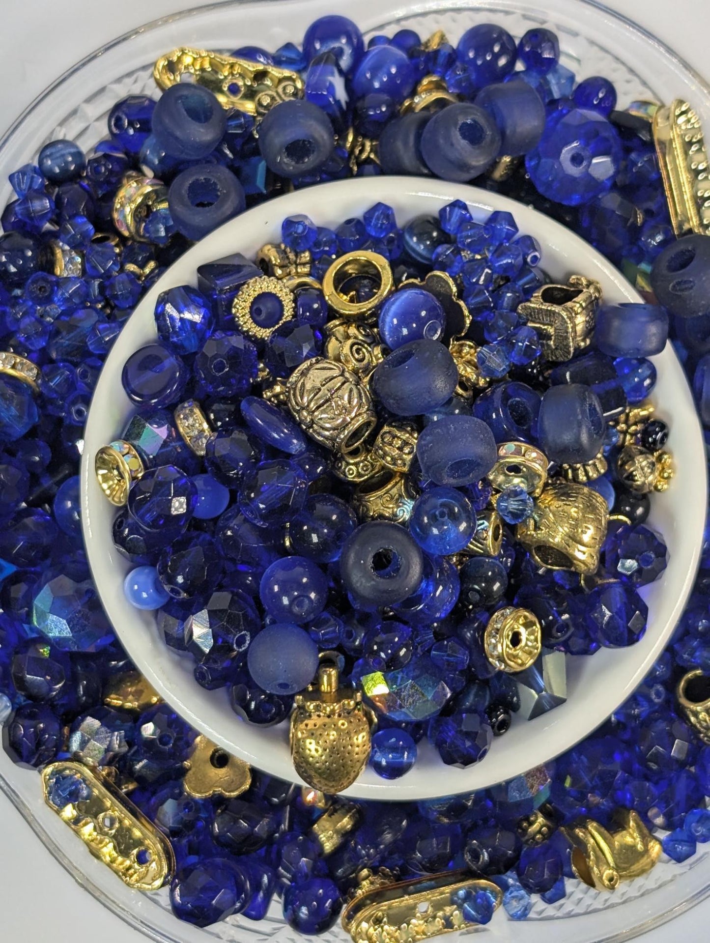 Learise Exclusive "Royally Blue" Glass Bead Soup Mix (30g Pkg)