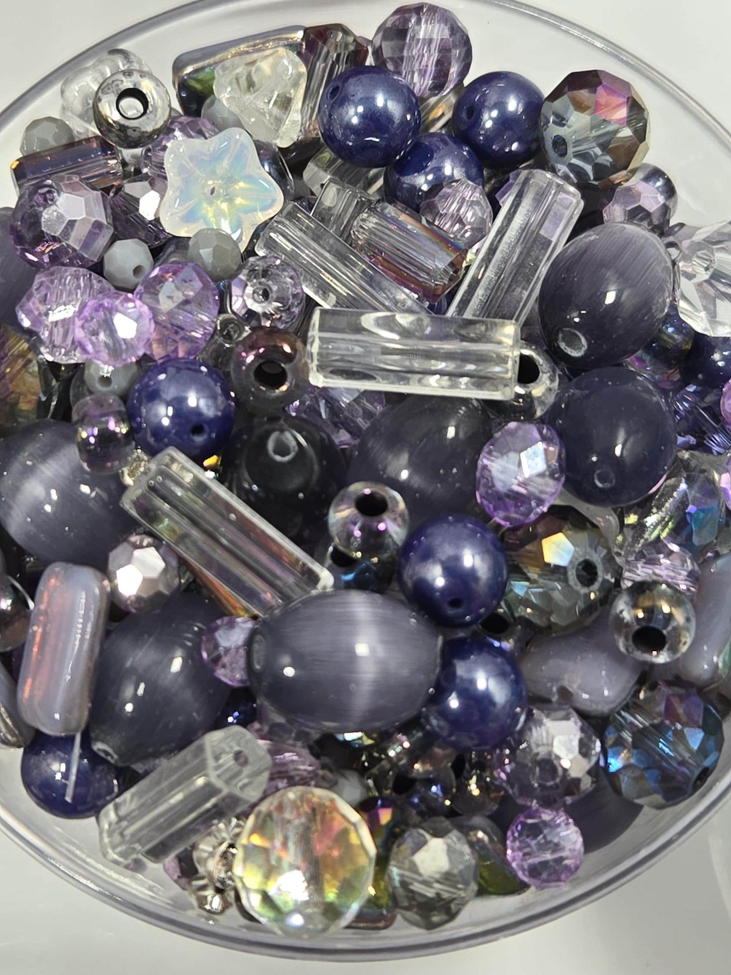 Learise Exclusive "Lilacs on Ice" Glass Bead Soup Mix (30g Pkg)