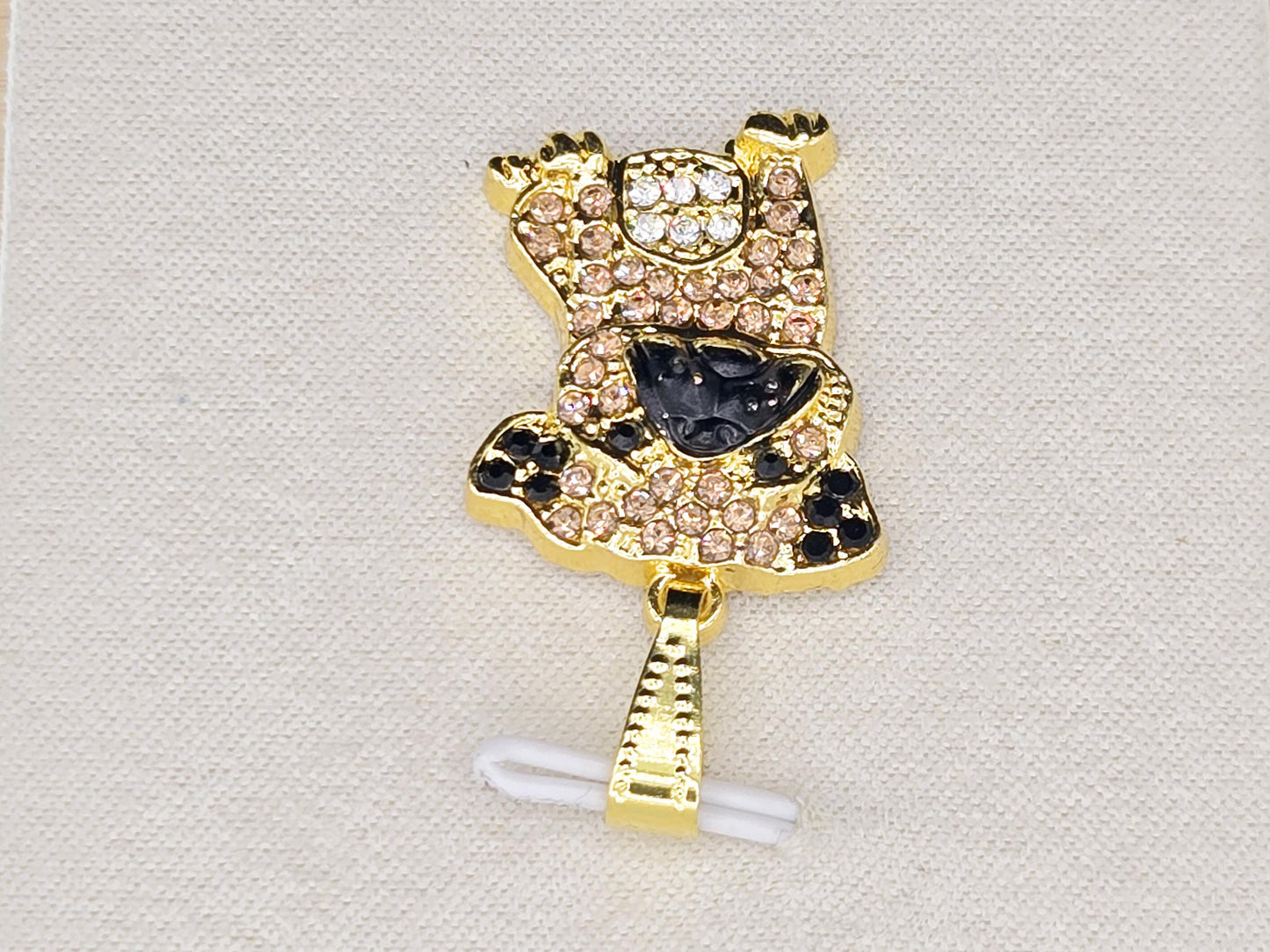 Bronze Butterfly  Goth Ornate Focal Pendant Bag Charm