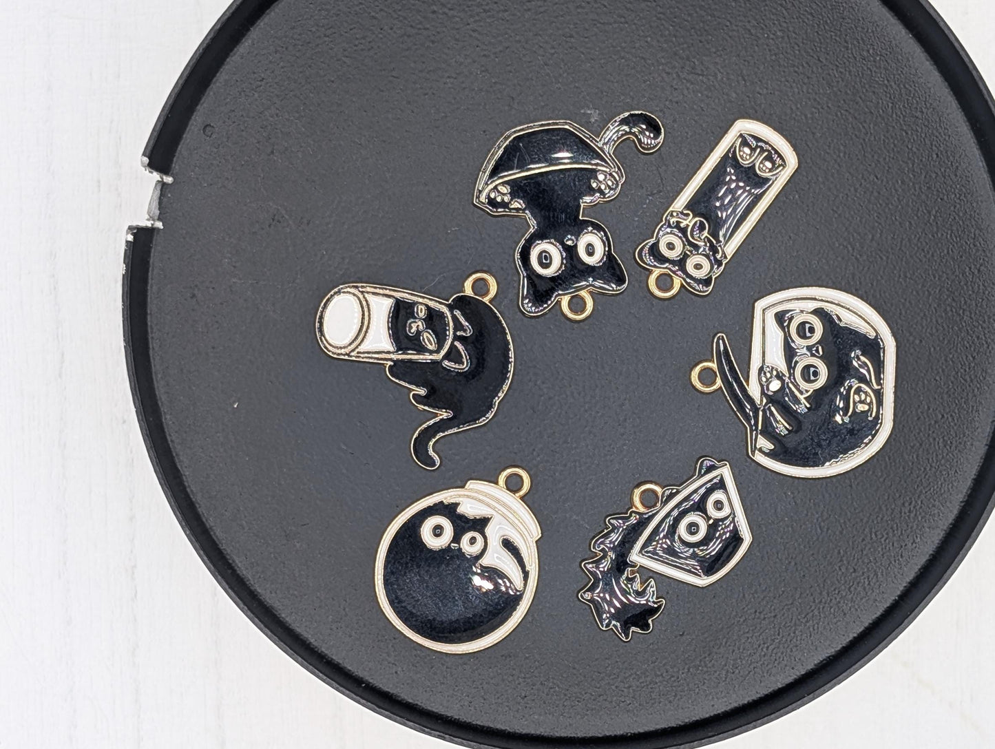 Gold Plated Kitty Charms: DIY Jewelry Making Supplies