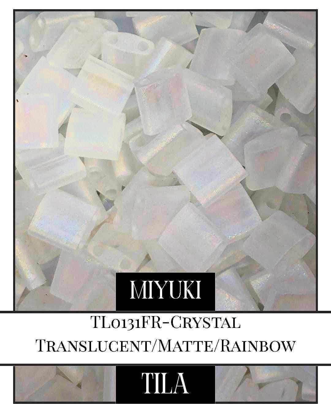 TL0131-Miyuki Tila Beads:Crystal T (7.5g pkg)
