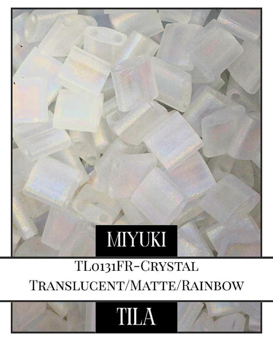 TL0131-Miyuki Tila Beads:Crystal T (7.5g pkg)