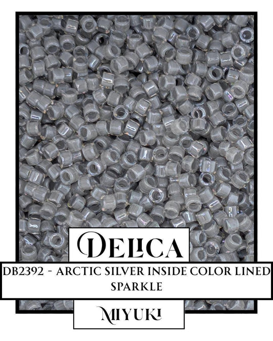 DB2392-Miyuki Delica 11/0:Arctic Silver ICL (D) (7 gram pkg ~1400 Pcs)