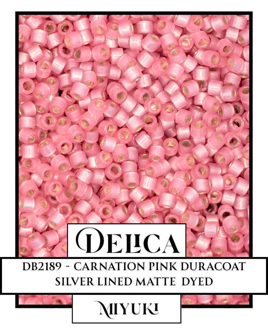 DB2189-Miyuki Delica 11/0:Carnation Pink DC SL MA (D) (7 gram pkg ~1400 Pcs)