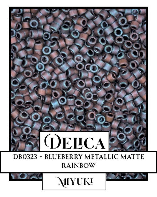 DB0323-Miyuki Delica 11/0:Blueberry M/MA/R (7 gram pkg ~1400 Pcs)