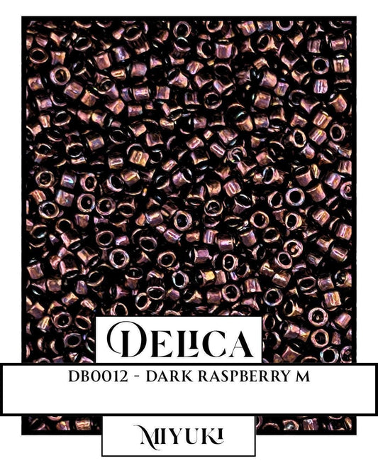 DB0012-Miyuki Delica 11/0:Dark Raspberry M (7 gram pkg ~1400 Pcs)