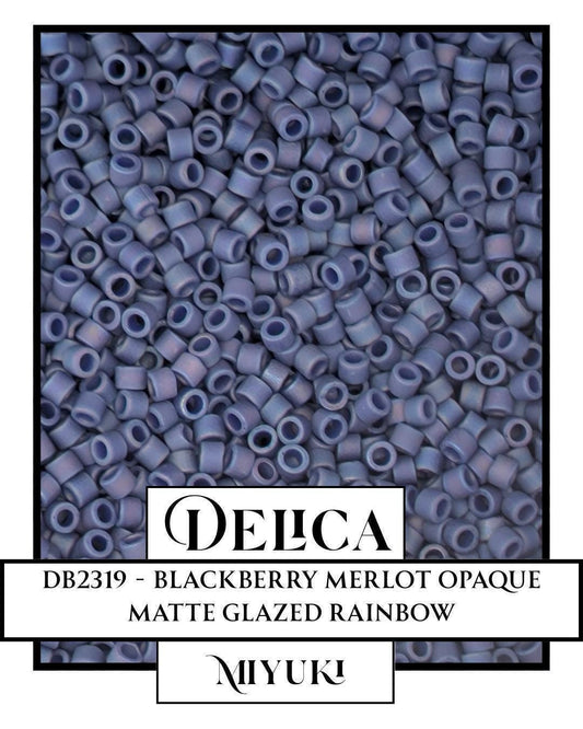 DB2319-Miyuki Delica 11/0:Blackberry Merlot O/MA/GL/R (7 gram pkg ~1400 Pcs)
