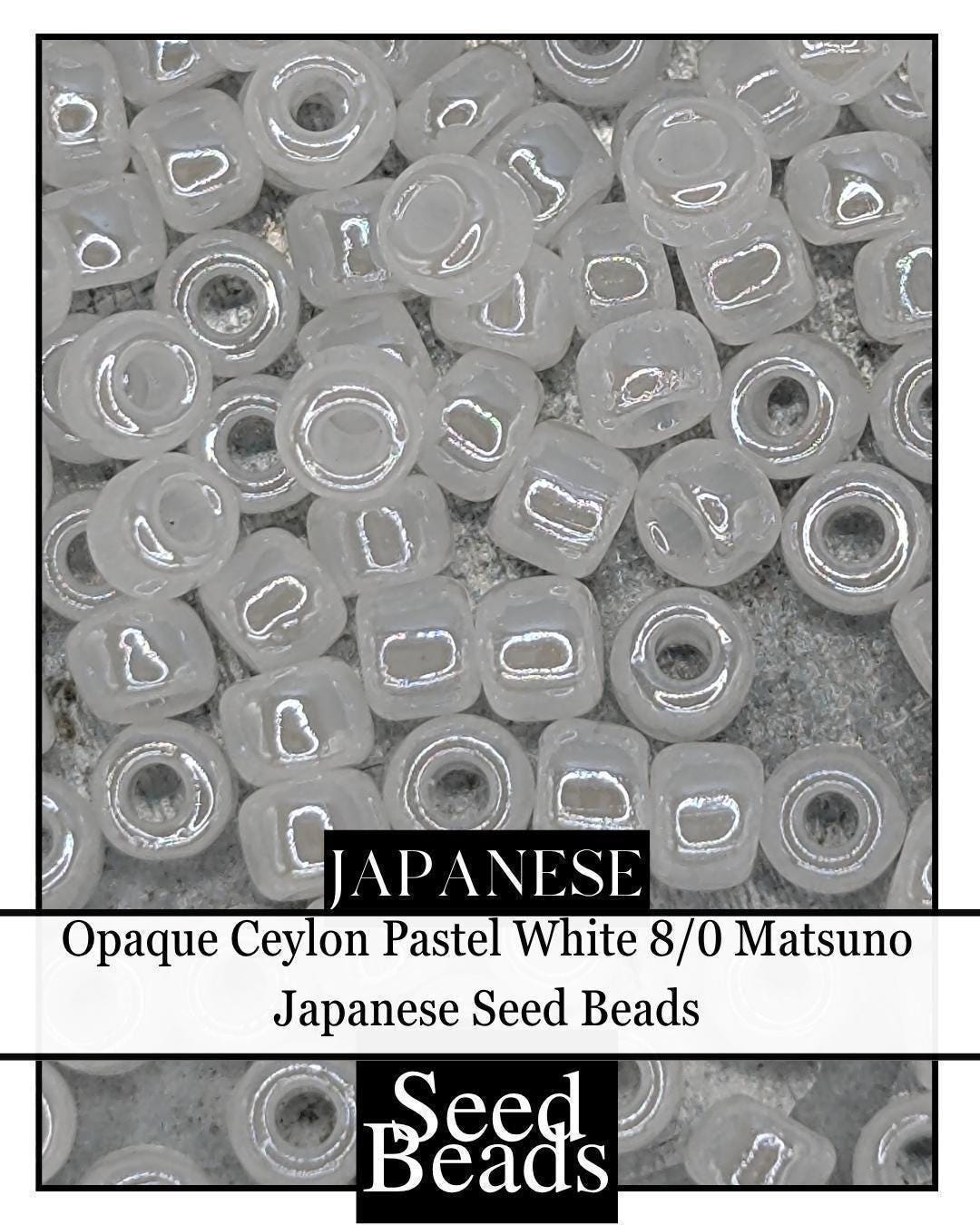 8230SB Opaque Ceylon Pastel White 8/0 (15g pkg)