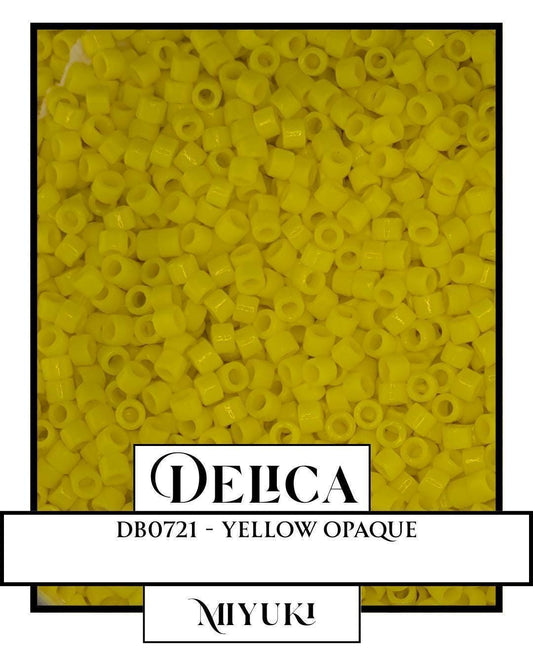 DB0721-Miyuki Delica 11/0:Yellow O (7 gram pkg ~1400 Pcs)