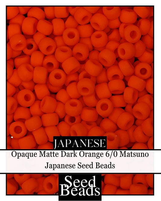 5233SB Opaque Matte Dark Orange 6/0 (15g Pkg)