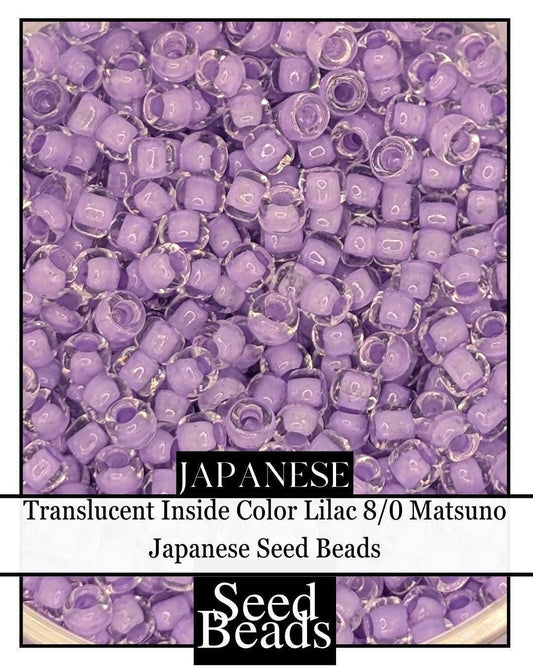 8304SB Translucent Inside Color Lilac 8/0 (15g pkg)