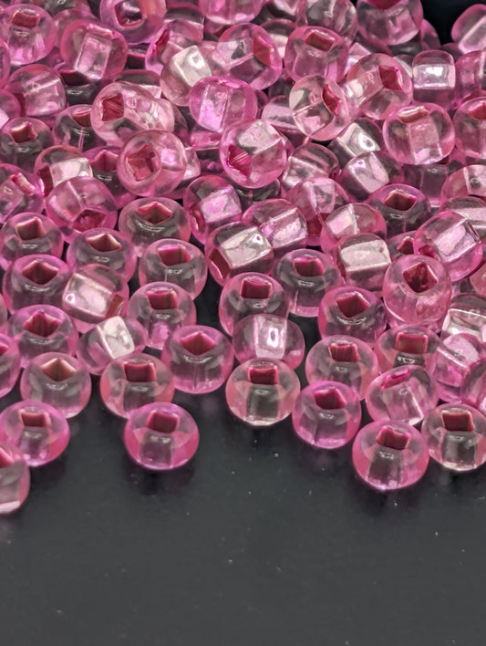 Transparent Fuschia SL Size 6/0 15g pkg
