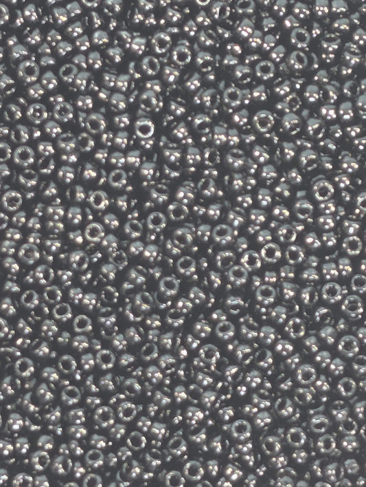 8-0401 Miyuki Rocaille 8/0 | Black Opaque 20g