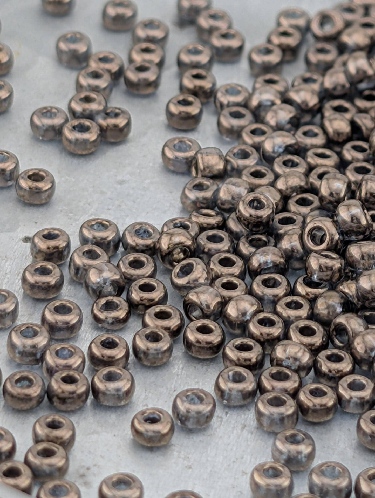 Opaque Brown Iris | Preciosa Ornela Seed Beads | Size 8/0 | 15g Pkg ~630 pcs
