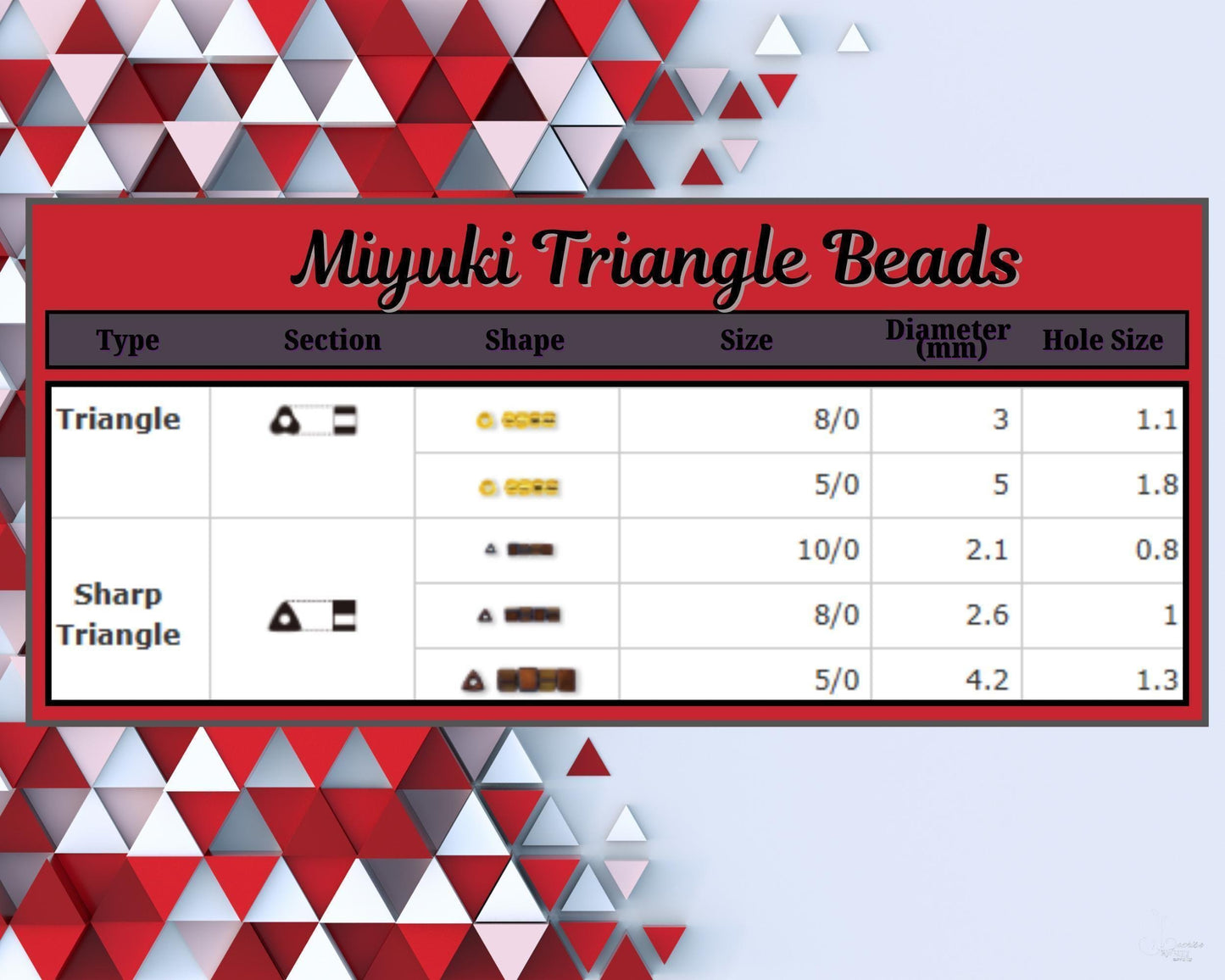 10TR1838-Miyuki Triangle Beads:Lt Rose/Copper ICL* (10g pkg)