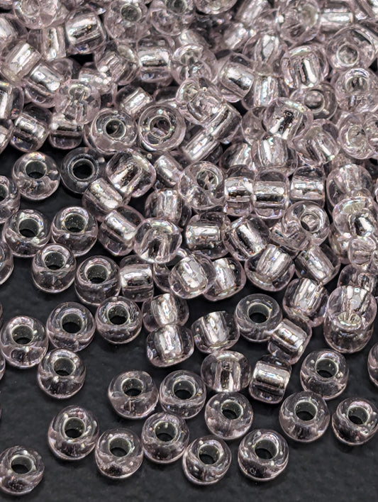 5011SB Silver Lined Pink Seed Beads: Japanese 8/0 Round Beads for Boho Jewelry