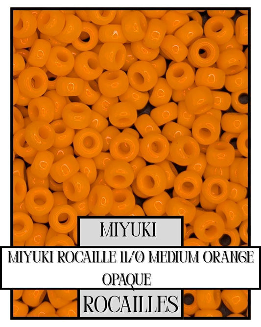 11-0405 Miyuki Rocailles 11/0 | Medium Orange Opaque20g