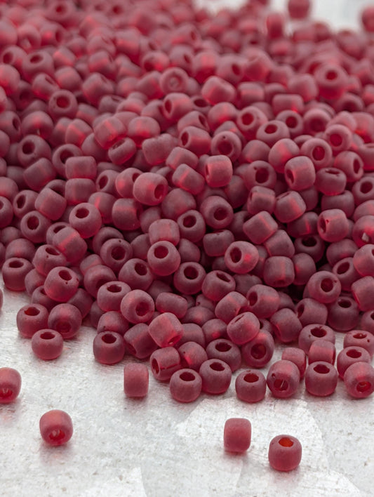 1900SB Translucent Matte Ruby Red 11/0 (15g pkg)