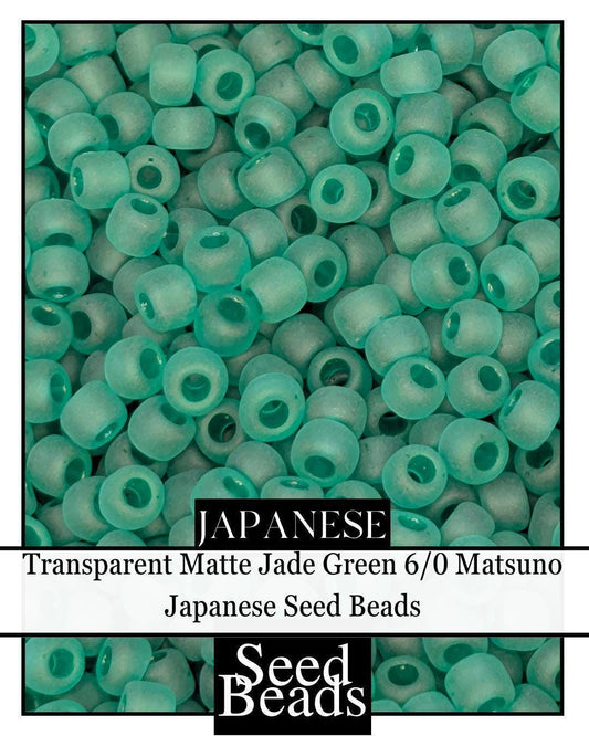 5599SB Transparent Matte Jade Green 6/0 (15g Pkg)