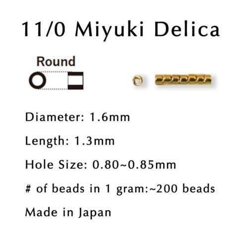 DB2381-Miyuki Delica 11/0:Shamrock ICL/R (D) (7 gram pkg ~1400 Pcs)