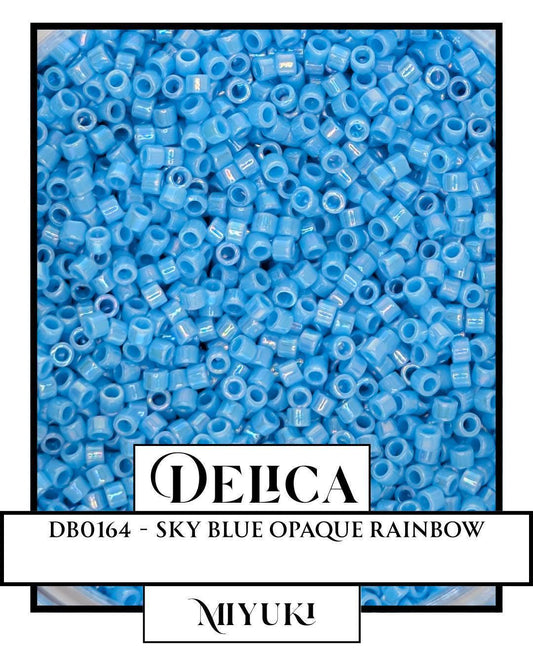 DB0164-Miyuki Delica 11/0:Sky Blue O/R (7 gram pkg ~1400 Pcs)