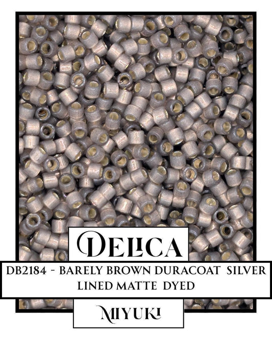 DB2184-Miyuki Delica 11/0:Barely Brown DC SL MA (D) (7 gram pkg ~1400 Pcs)