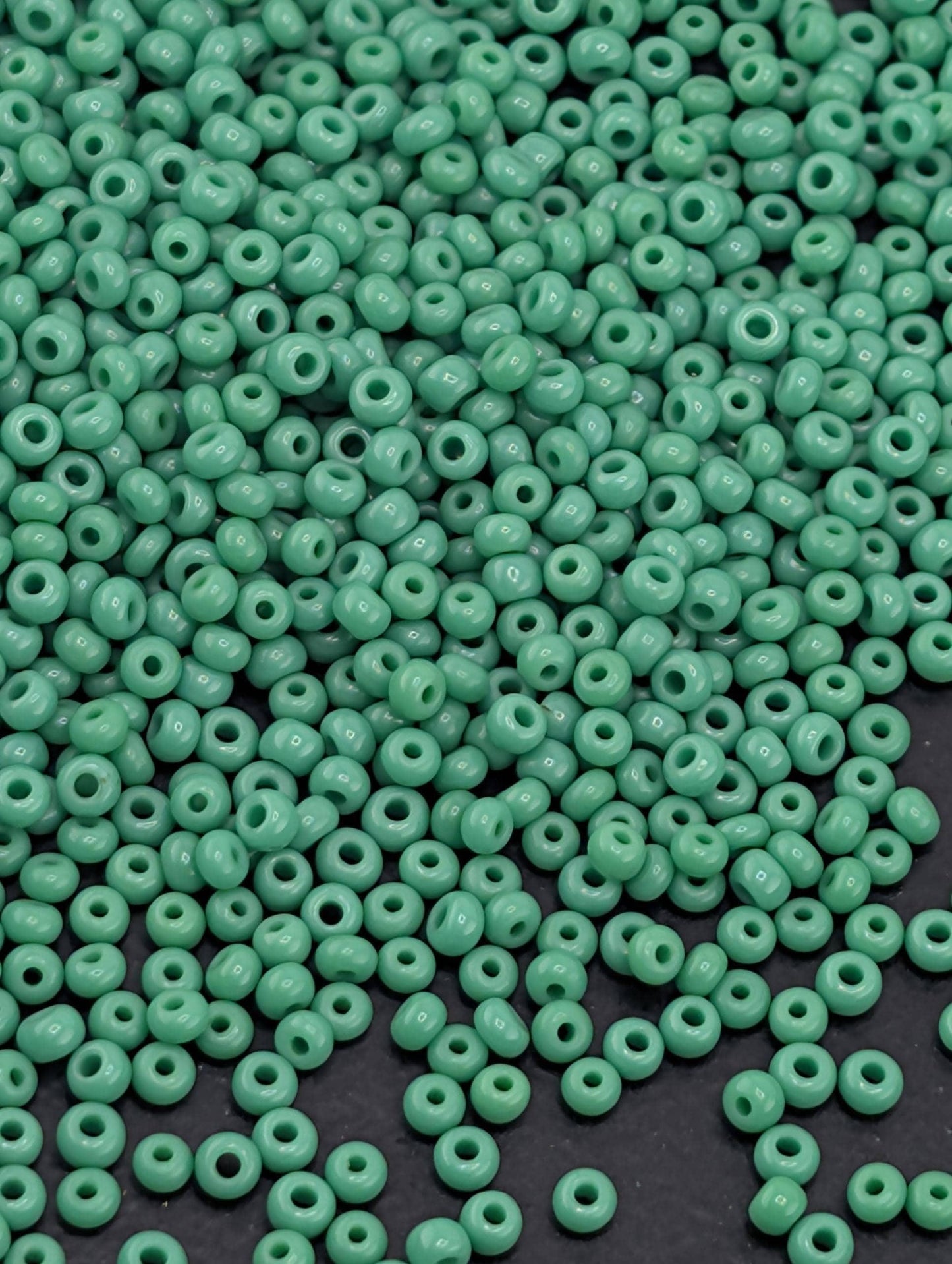 Opaque Green  | Preciosa Ornela Seed Beads | Size 10/0 | 15g Pkg  ~1425 pcs