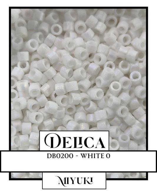 DB0200-Miyuki Delica 11/0:White O (7 gram pkg ~1400 Pcs)